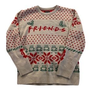 Friends Ugly Holiday Pullover Sweater Size Large NWOT Multicolored